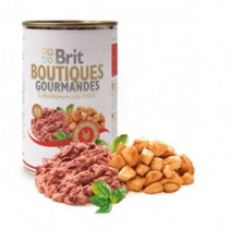 Brit Boutiques Gourmandes bucatele de Rata 400g pateu