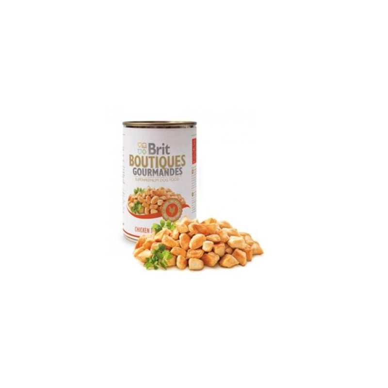 Brit Boutiques Gourmandes bucatele de Rata 400g pateu