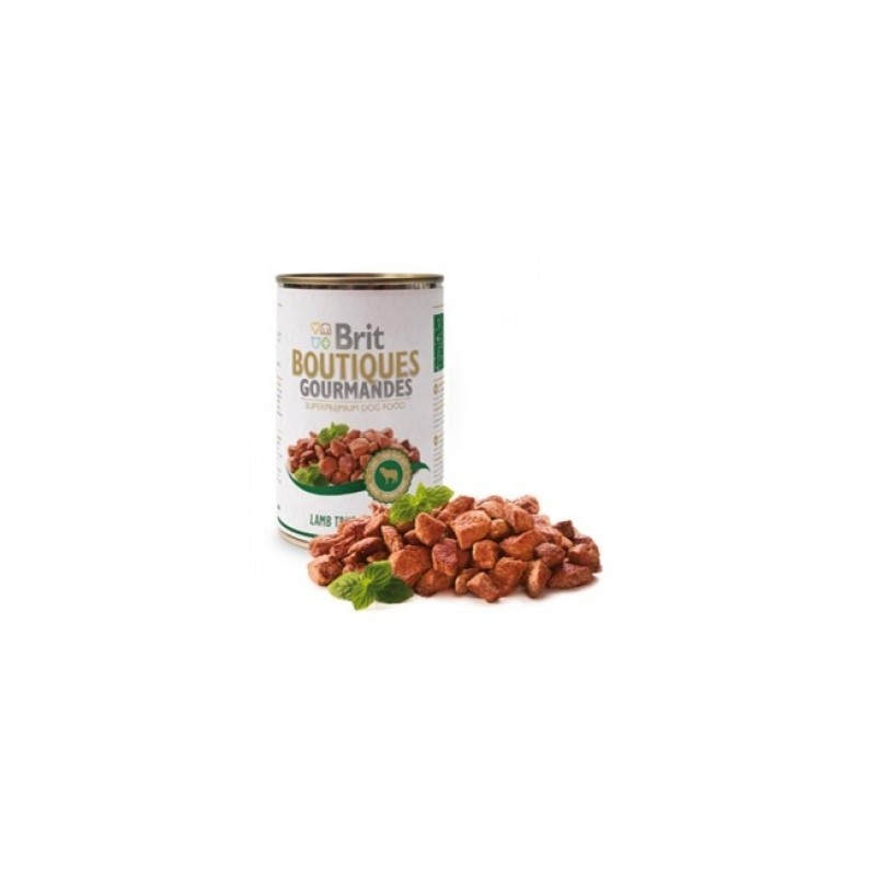 Brit Boutiques Gourmandes bucatele de Rata 400g pateu